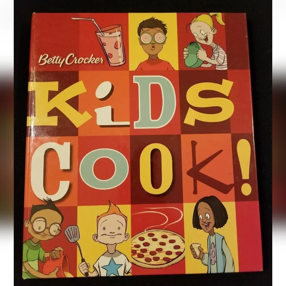 Kids Cook! Betty Crocker Spiral Bound Hardcover 2007 Recipes Techniques Age 8-12